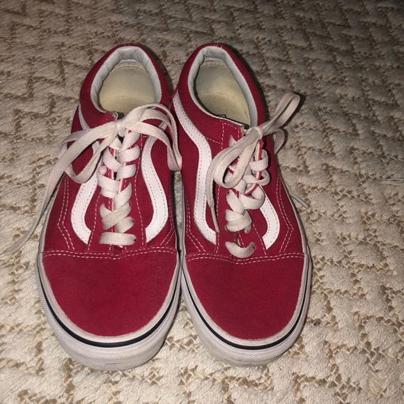 red vans shoes